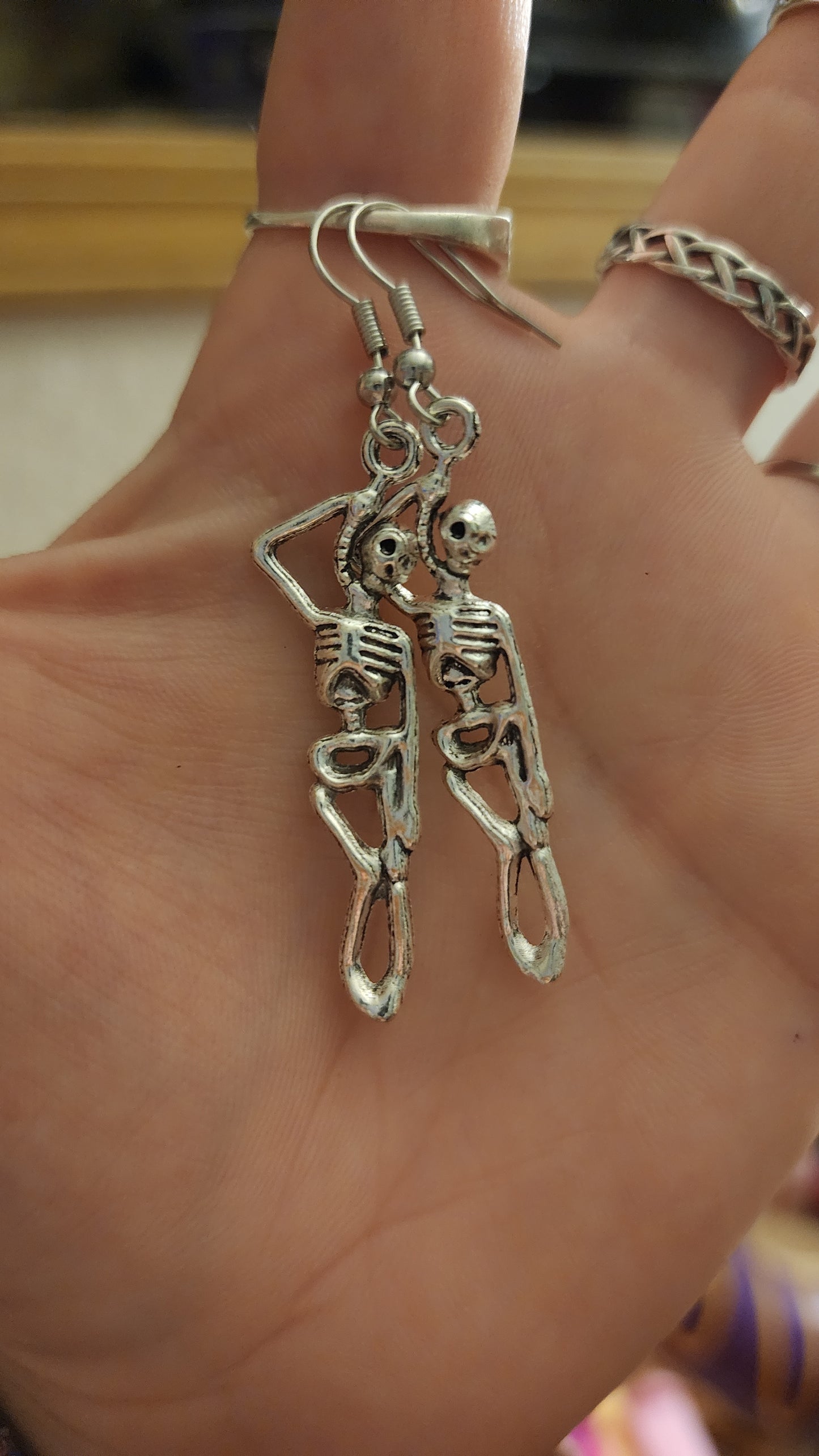 Hanging Skeleton Earrings